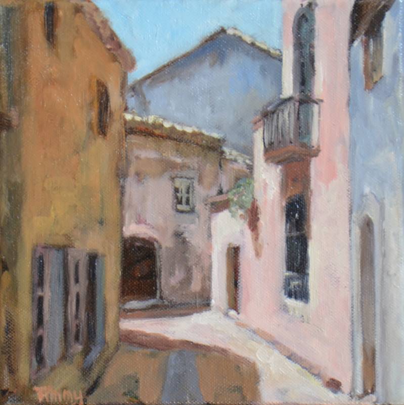 Begur 2 | 20 x 20 cm | olieverf op doek