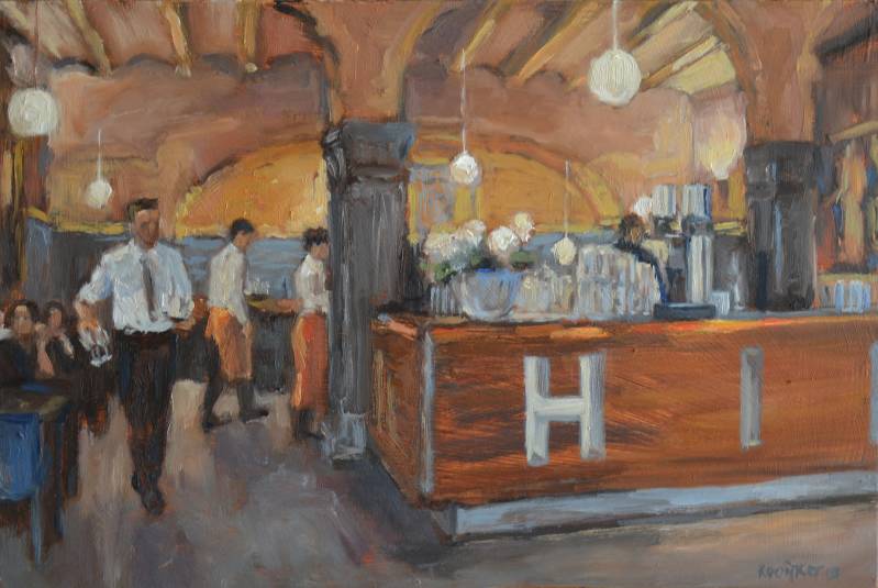 We zijn hier | 20 x 30 cm | olieverf op paneel | 2019