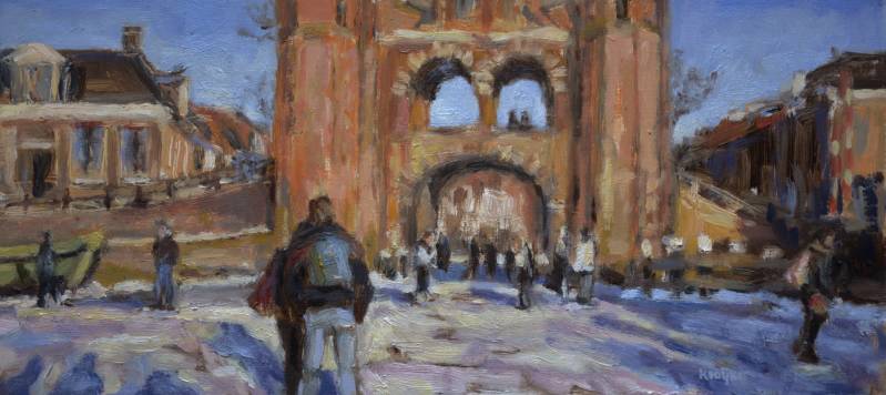 Witte poëzie | 15 x 33,5 cm | olieverf op paneel | 2014