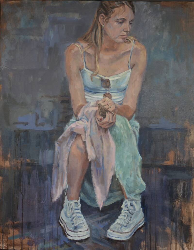 90 x 70 cm | olieverf op doek | 2023