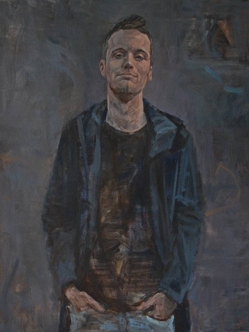 Sjuch ljocht | 90 x 70 cm | olieverf op doek | 2022