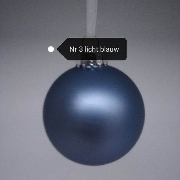 kerstbal nr 3 blauw