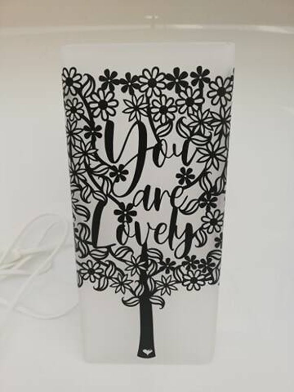 Tafellamp " Jou are lovely"