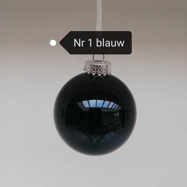 Kerstbal nr 1 Blauw