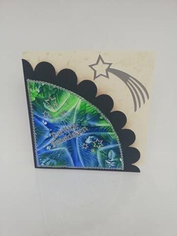 Kerstkaart bijenwas 13