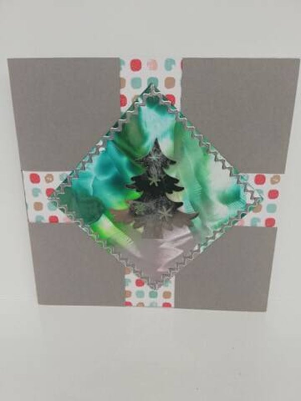 Kerstkaart bijenwas 28
