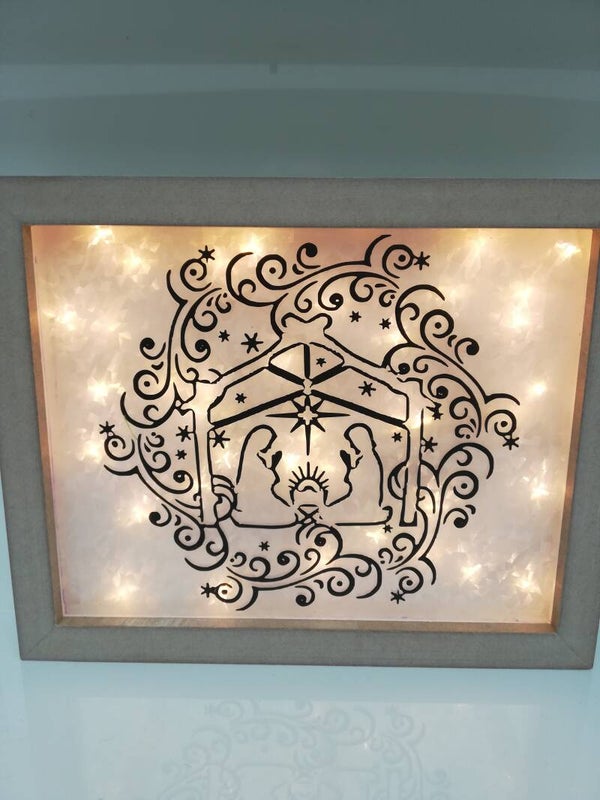 Kerstkader Kerststal