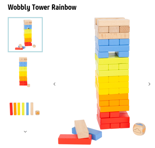 Regenboog torenspel.
