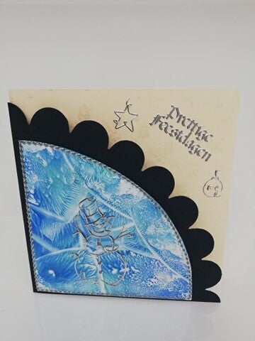 Kerstkaart bijenwas 3