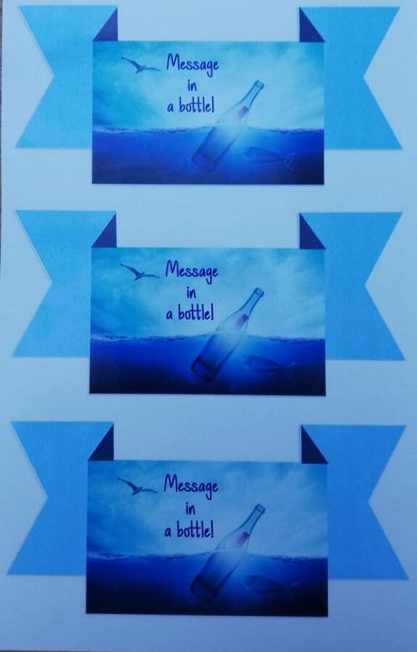 Stickers "Message in a bottle"