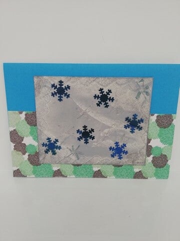 Kerstkaart bijenwas 16