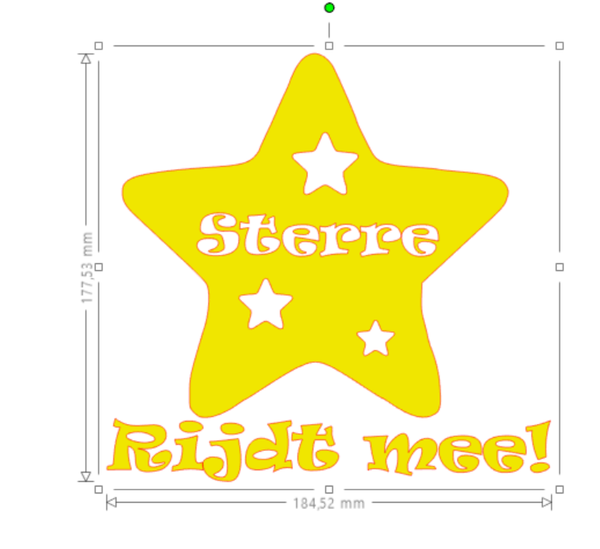 .... rijdt mee!  (ster)