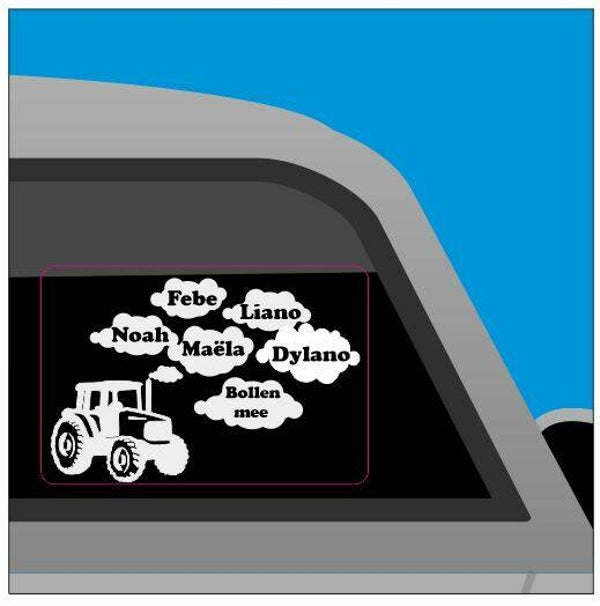 Auto sticker " tractor"