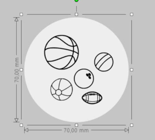 sorteersticker ballen