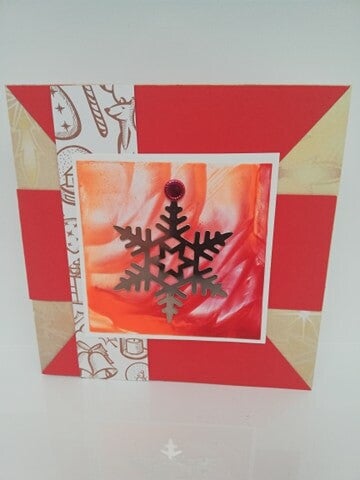 Kerstkaart bijenwas 18