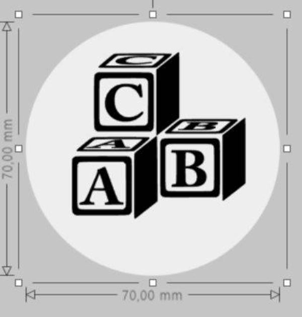 sorteersticker blokken