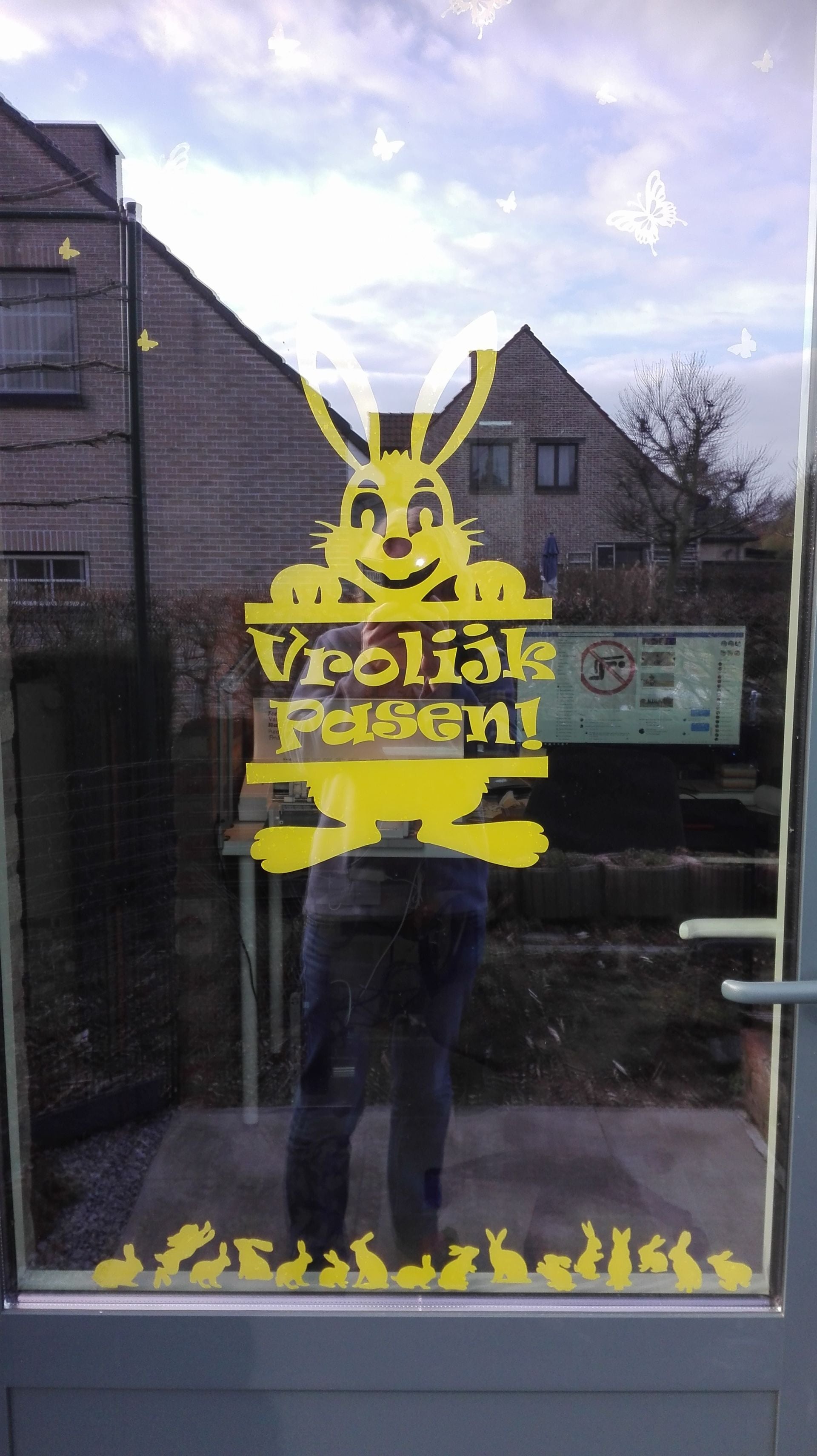 Paashaas " vrolijk pasen"