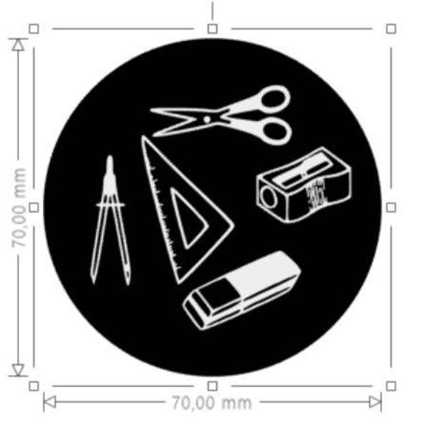 sorteersticker knutselen