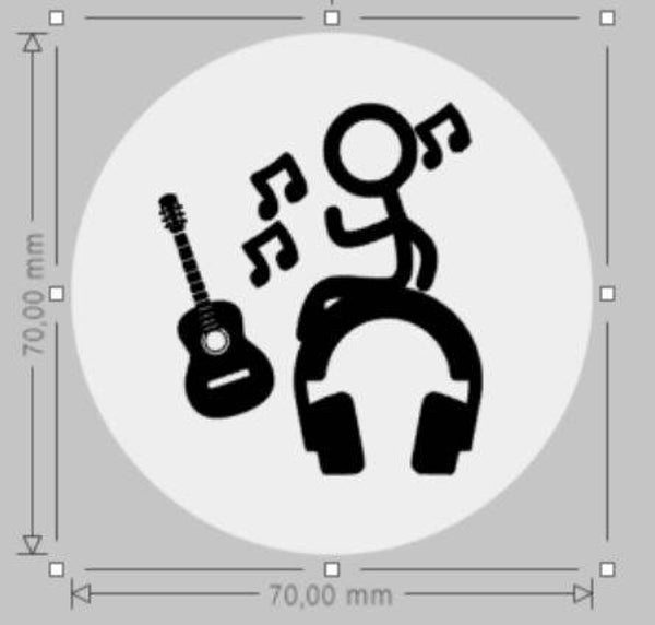 sorteersticker muziek