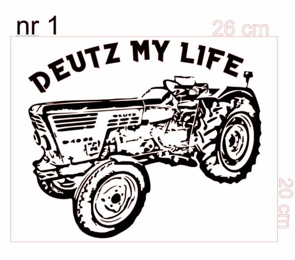 Auto sticker Deutz my life