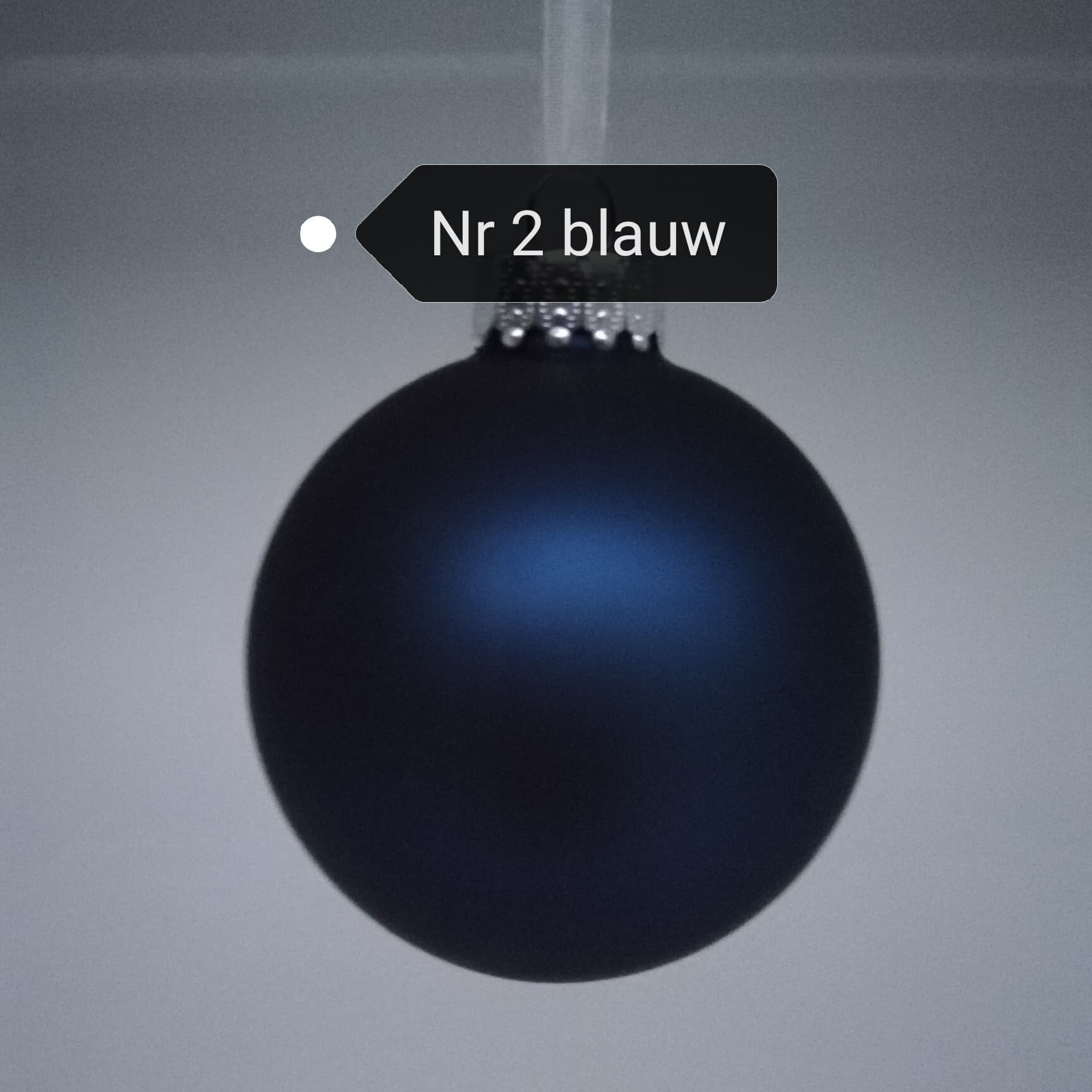 Kerstbal nr 2 blauw