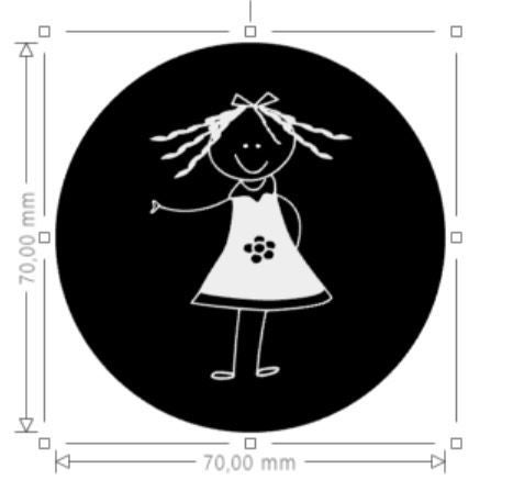 sorteersticker poppen