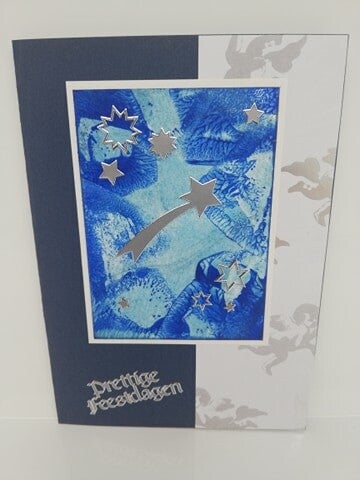 Kerstkaart bijenwas 9