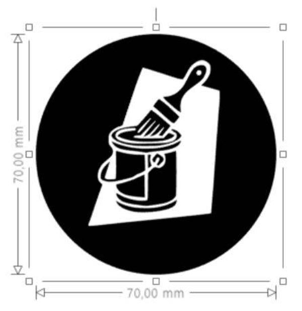 sorteersticker verf