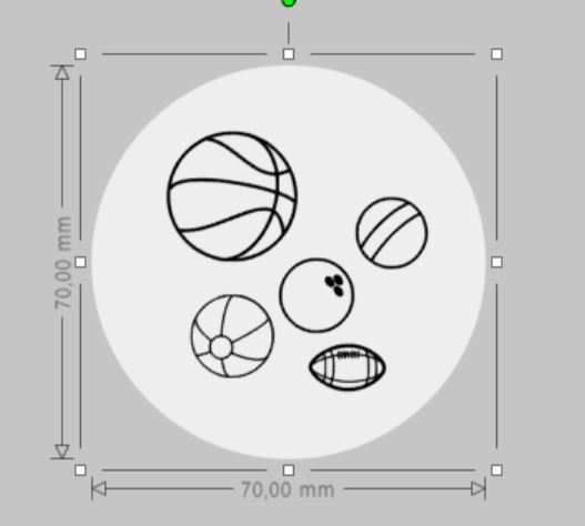 sorteersticker ballen