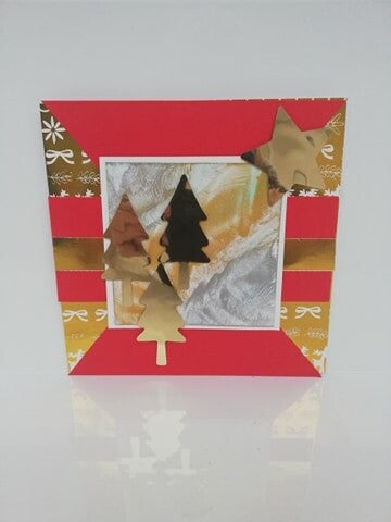 Kerstkaart bijenwas 27