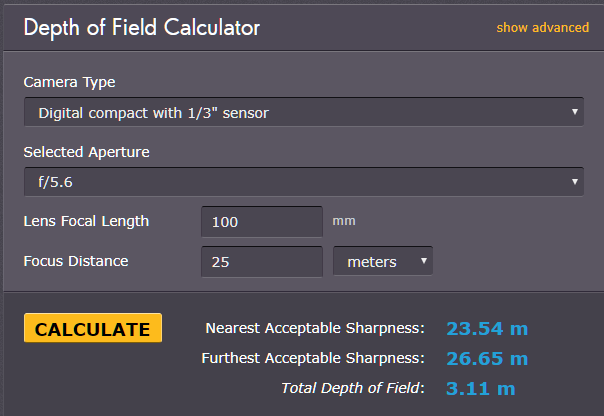 scherptediepte compact