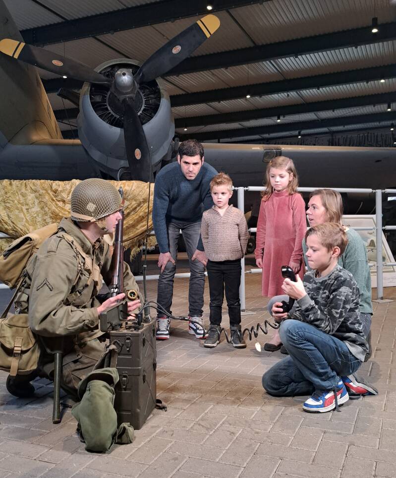 Uitleg van een re-enactor