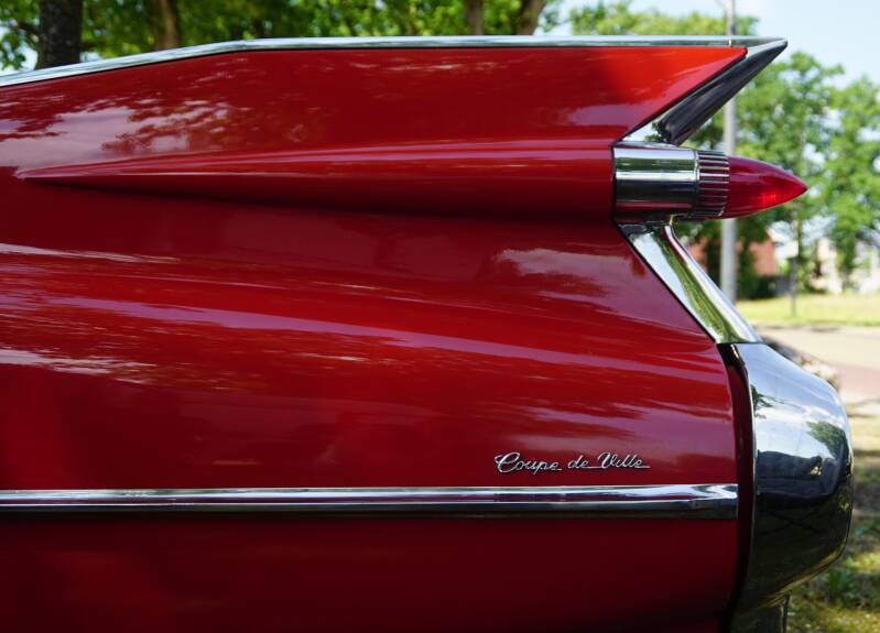  CADILLAC COUPE DEVILLE, uit februari 1959