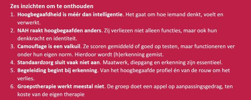 Zes inzichten over hoogbegaafdheid en hersenletsel