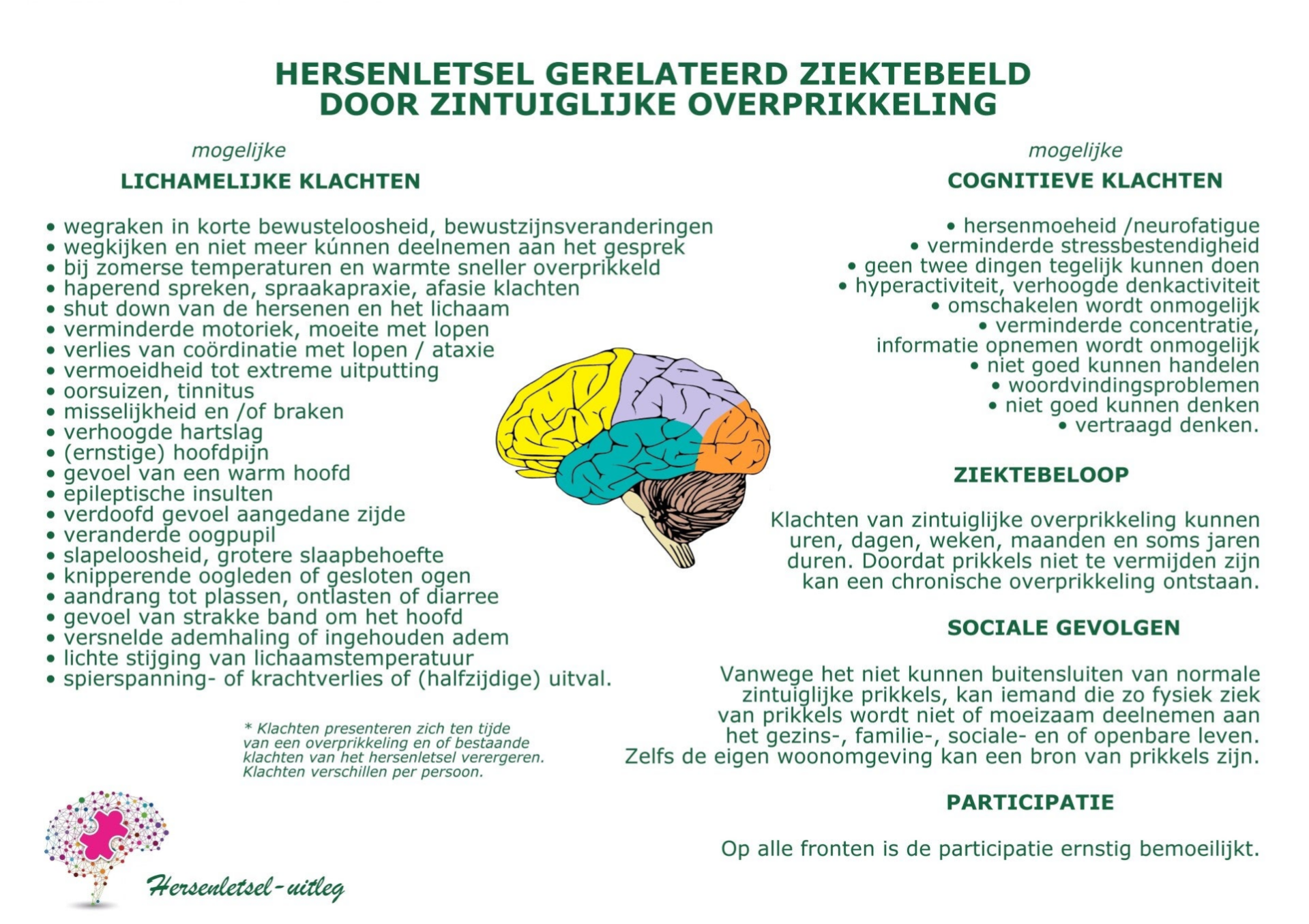Kennisposter Overprikkeling bij Hersenletsel