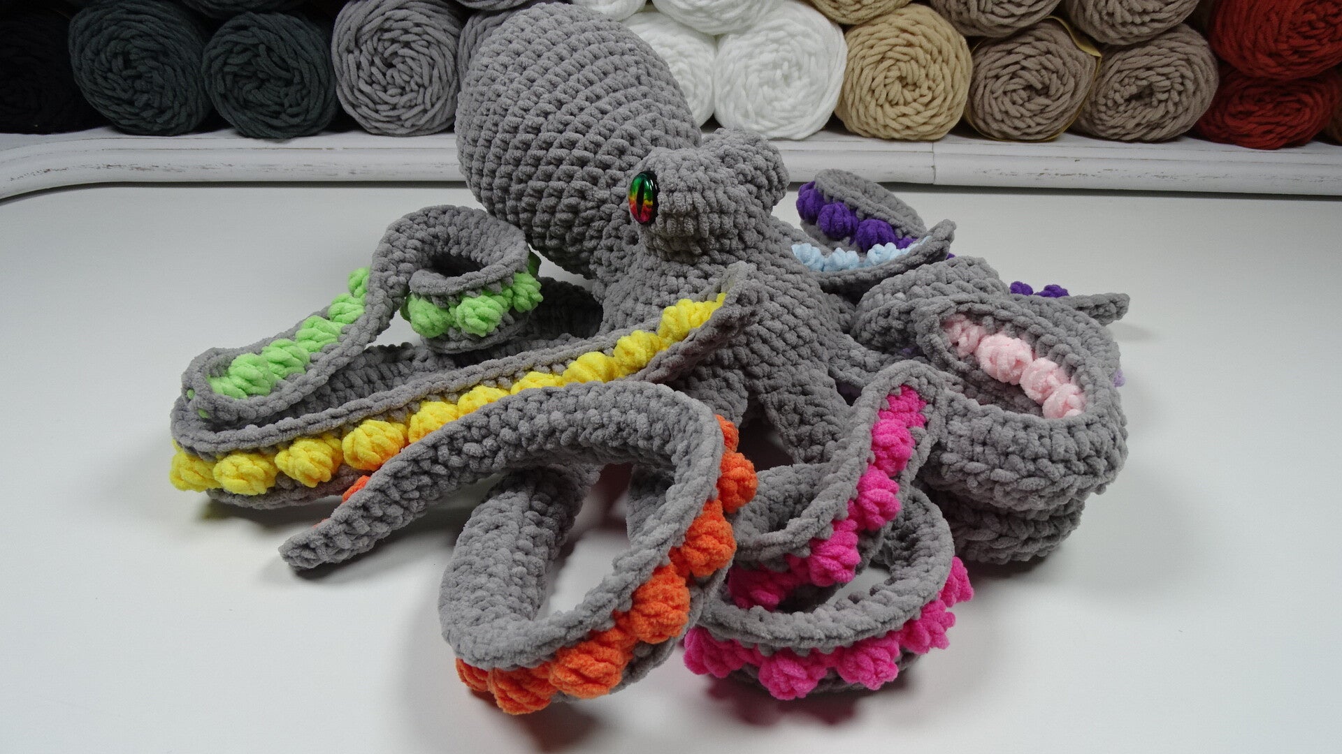 Reuzenoctopus Grijs Regenboog