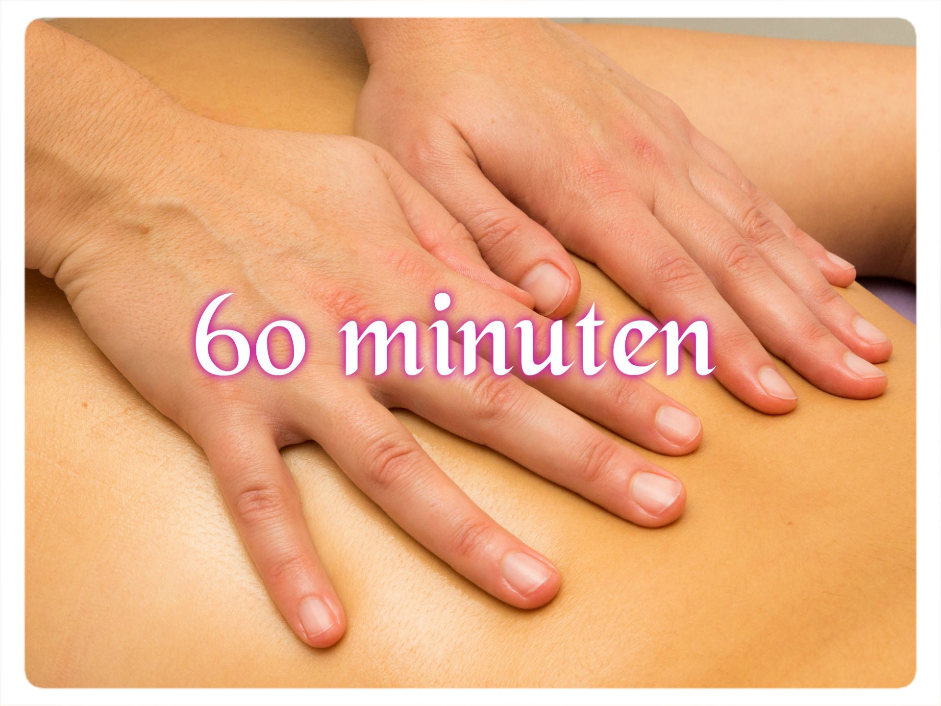 waardebon massage 1 uur