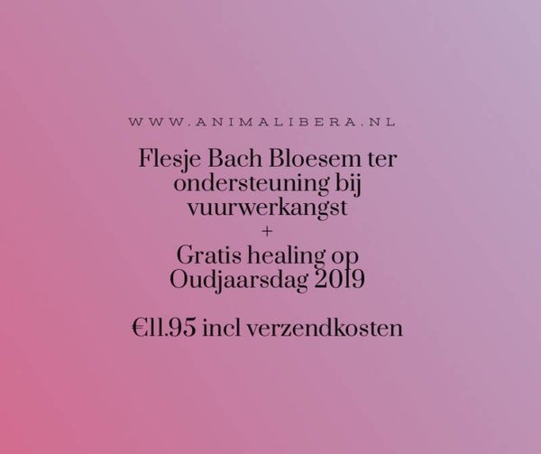 Bach Bloesemremedies onweer/vuurwerkangst 