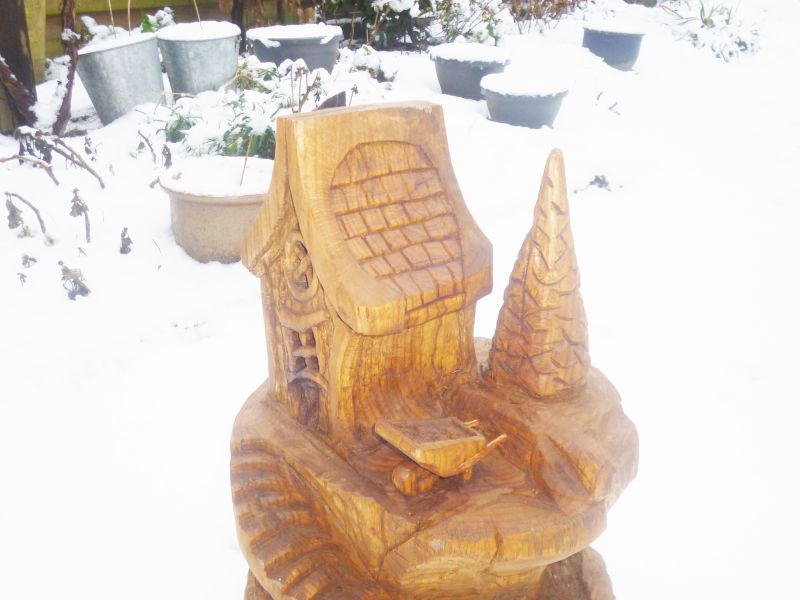 kabouterhuis van eikenhout