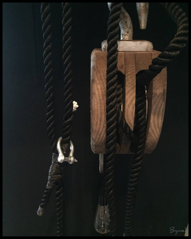 Industriële Hijsblok lamp