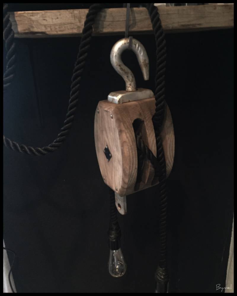 Industriële Hijsblok lamp