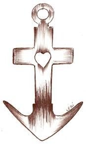 anker teken van Geloof hoop en liefde