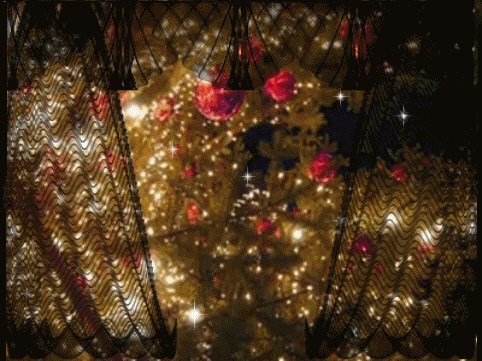 Kerstversiering met lichtjes