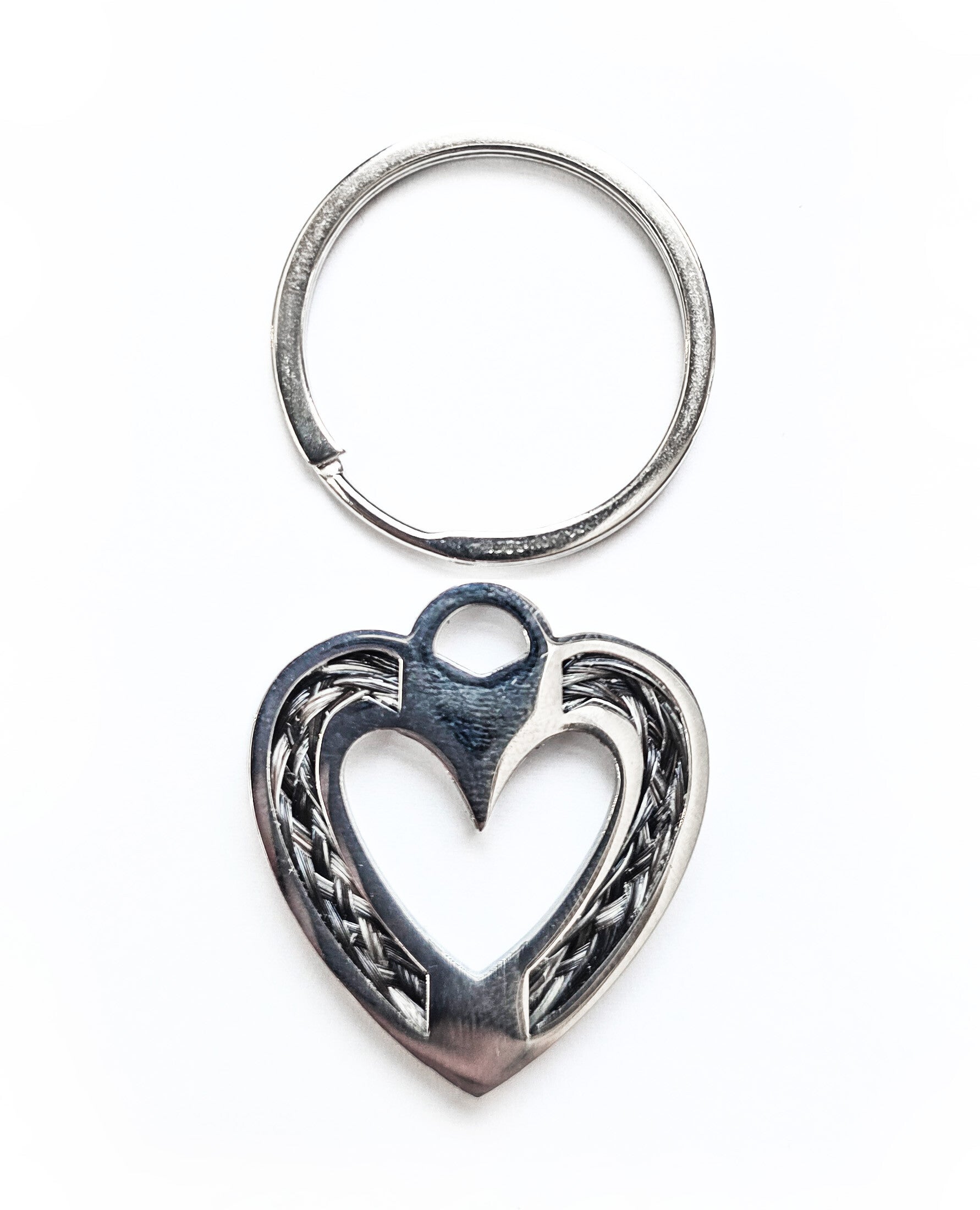 Hartje RVS sleutelhanger