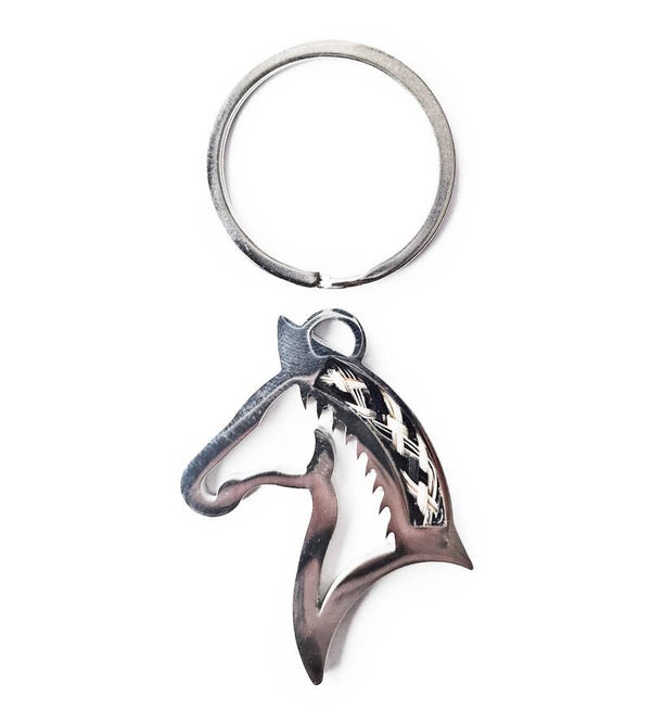 Paard RVS sleutelhanger