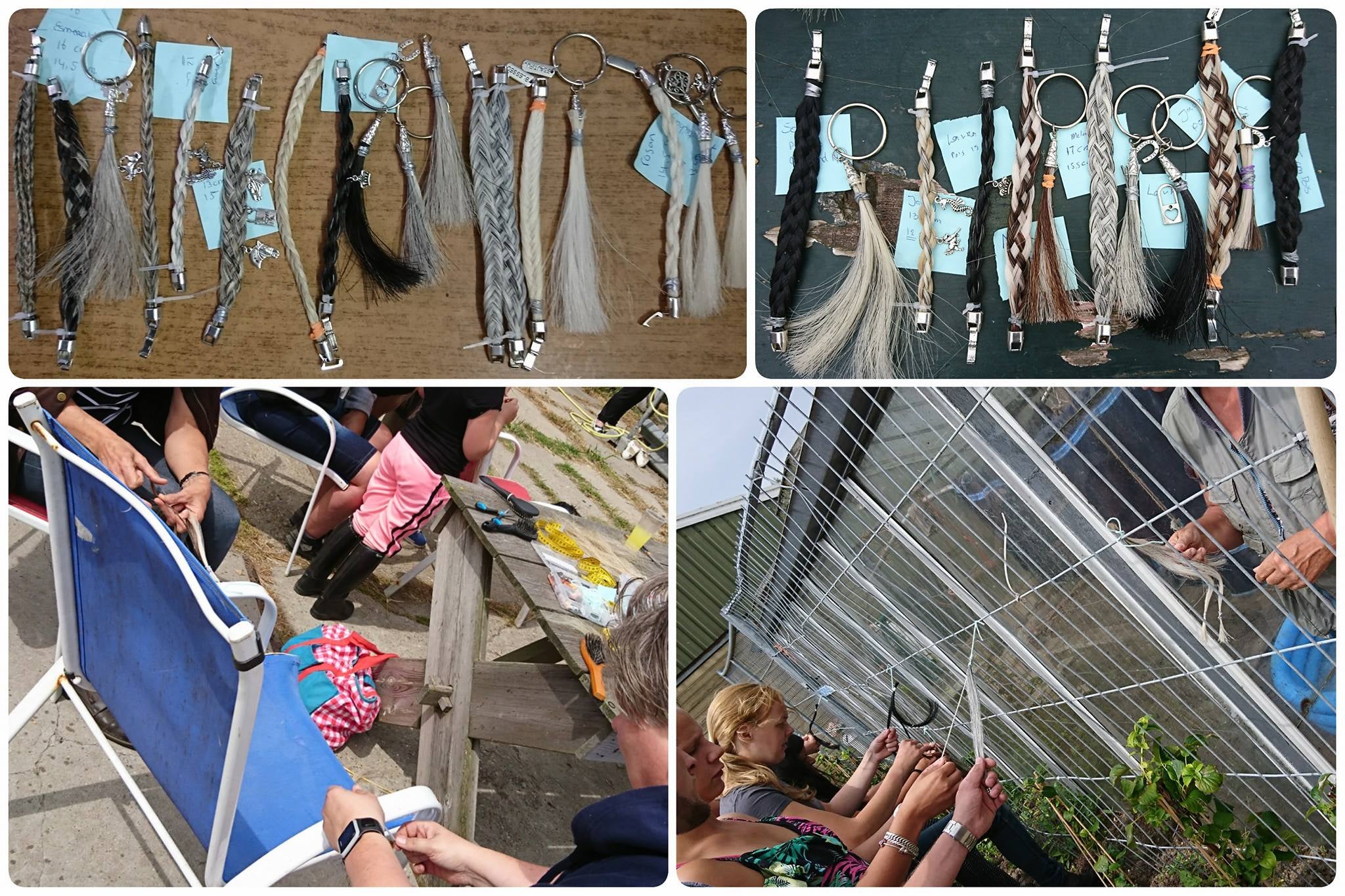 Een foto van de workshop in Hellevoetsluis vanmiddag. Wat een hoop mooie kleuren combinaties! En veel witte armbanden deze keer en weinig zwart. 1 van de laatste workshops voor mijn vakantie. Na augustus zijn er weer plekken vrij voor workshops!