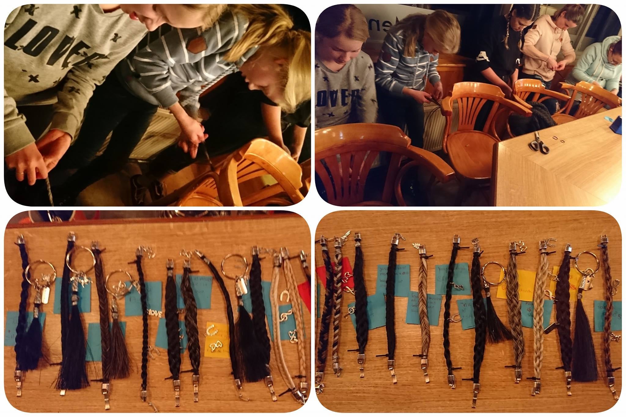 Zie hier de workshop in Burgum! Bij PSV De MennoruitersAfgelopen vrijdag naar Friesland gereden voor deze gezellige club mensen. Www.armbandpaardenhaar.nl/workshops