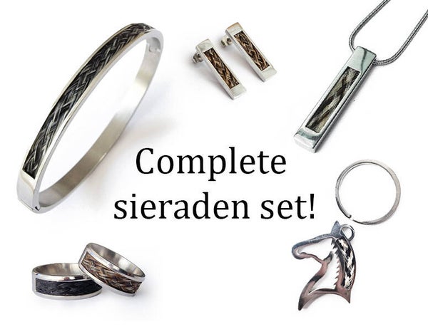 Complete sieraden set ZILVER