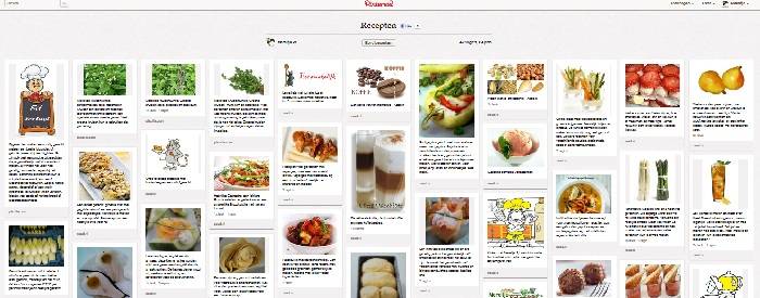 voorbeeld pinterest pagina
