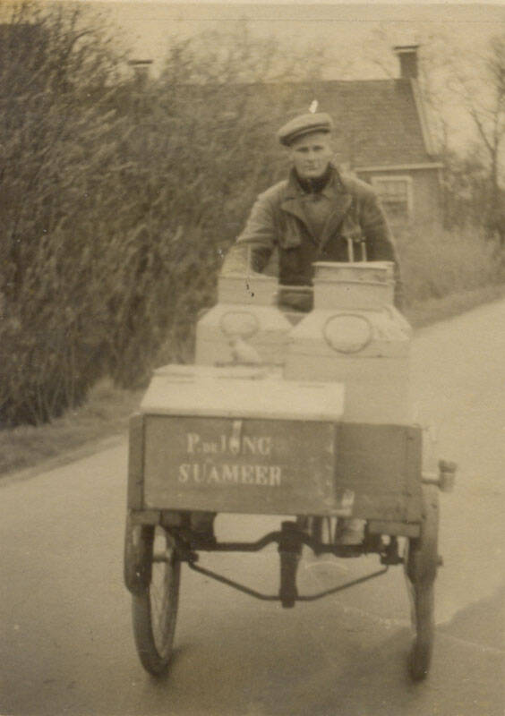 Melkboer met bakfiets
